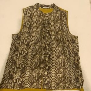 ELIE TAHARI SILK BLOUSE XL,